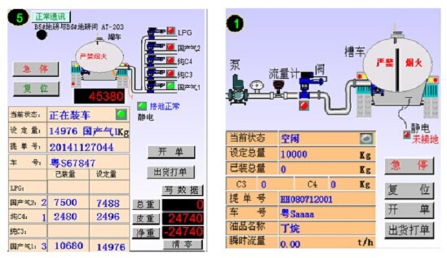 公海贵宾会智能定量自动装车仪自行研制开发的定量控制自动装车设备